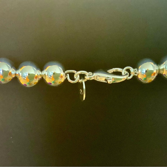 NWOT sterling silver beaded necklace. - Picture 4 of 4